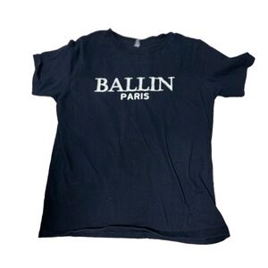 Ballin Paris Black T-Shirt from Lola + The Boys